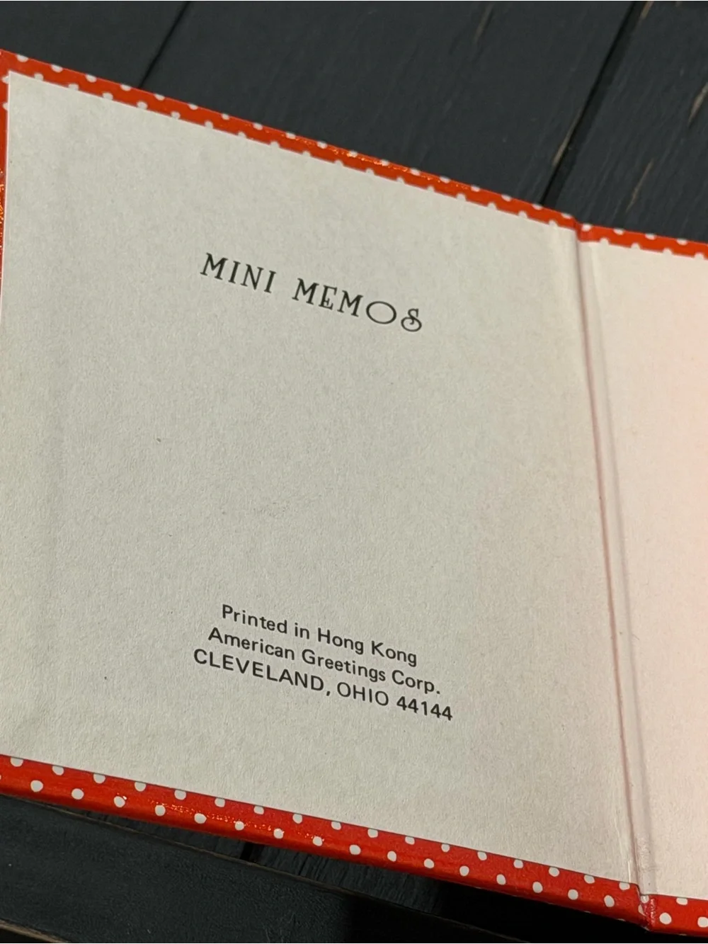 Strawberry shortcake vintage Red Polka Dot Memo Pad